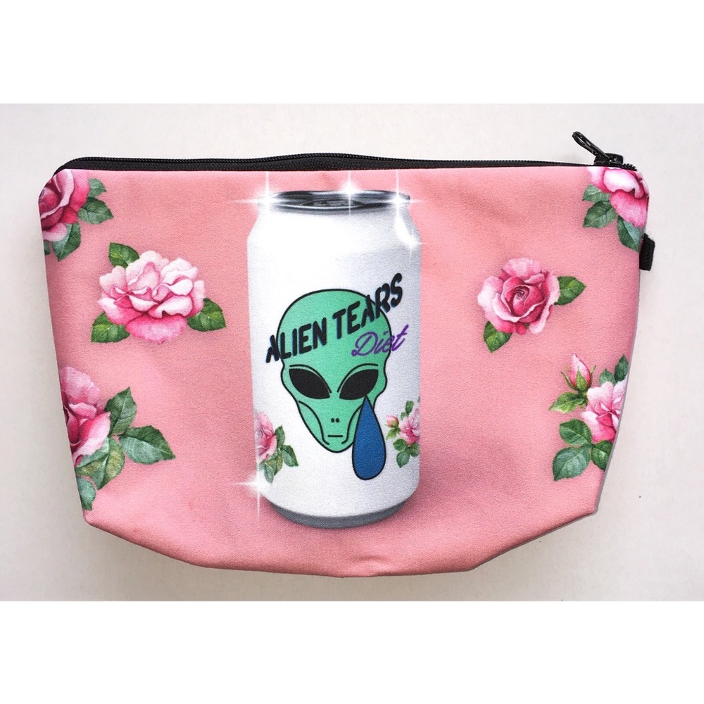 NEW - ‘Diet Alien Tears’ Cosmetic/Pencil Pouch - Picture 2 of 3